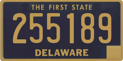 DE license plate 255189
