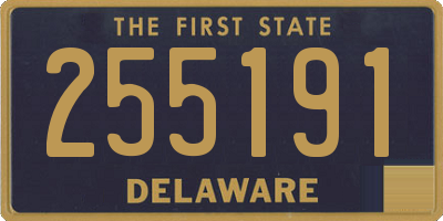 DE license plate 255191