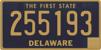 DE license plate 255193
