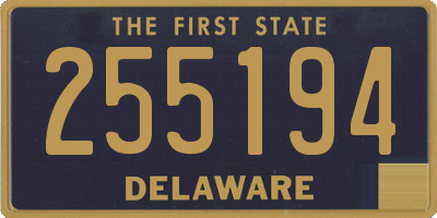 DE license plate 255194