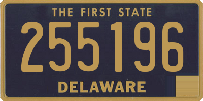 DE license plate 255196