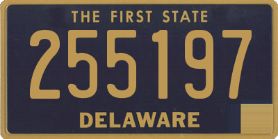DE license plate 255197