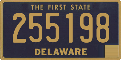 DE license plate 255198