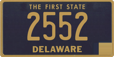 DE license plate 2552