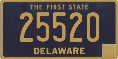 DE license plate 25520