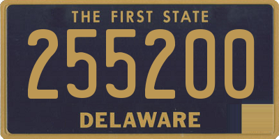 DE license plate 255200
