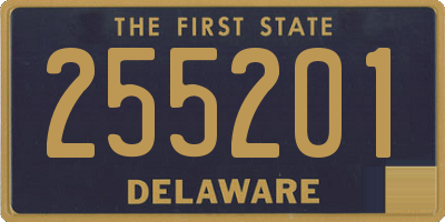 DE license plate 255201