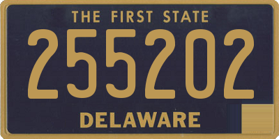 DE license plate 255202
