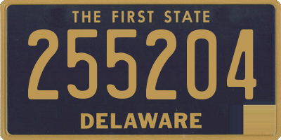 DE license plate 255204