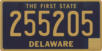 DE license plate 255205
