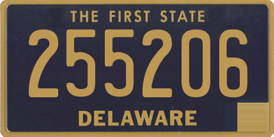 DE license plate 255206