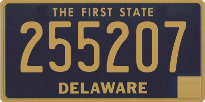 DE license plate 255207
