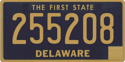 DE license plate 255208