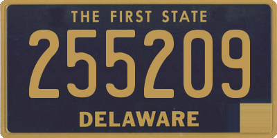 DE license plate 255209