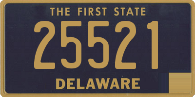 DE license plate 25521