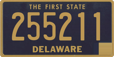 DE license plate 255211