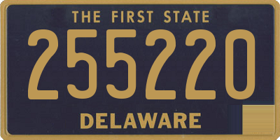 DE license plate 255220