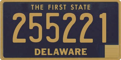 DE license plate 255221