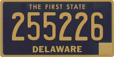DE license plate 255226