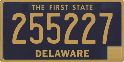 DE license plate 255227