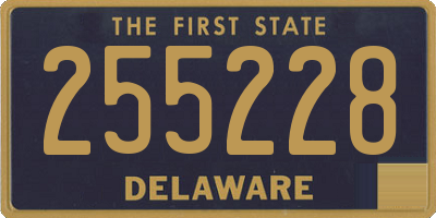 DE license plate 255228