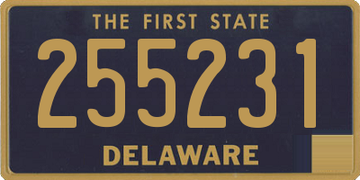 DE license plate 255231