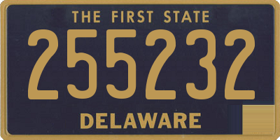 DE license plate 255232