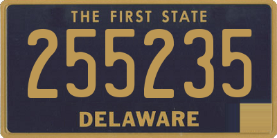 DE license plate 255235