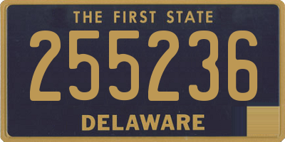 DE license plate 255236
