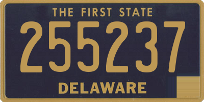 DE license plate 255237