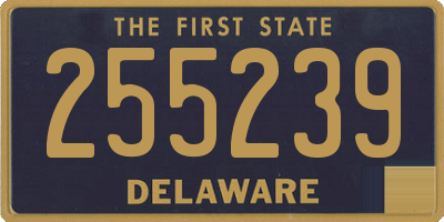 DE license plate 255239