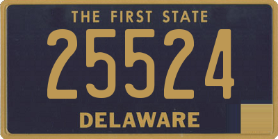 DE license plate 25524