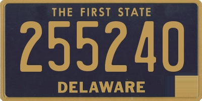 DE license plate 255240