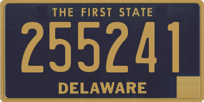 DE license plate 255241