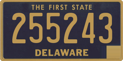 DE license plate 255243