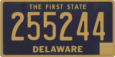 DE license plate 255244