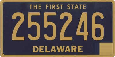 DE license plate 255246