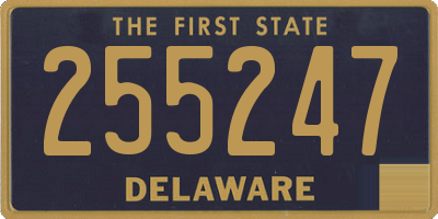 DE license plate 255247