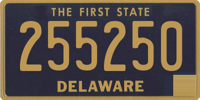 DE license plate 255250