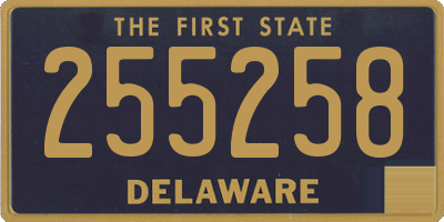 DE license plate 255258