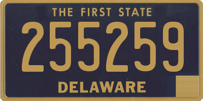 DE license plate 255259