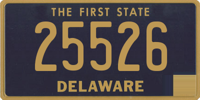 DE license plate 25526