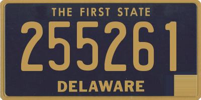 DE license plate 255261