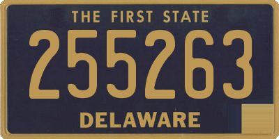 DE license plate 255263