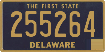 DE license plate 255264