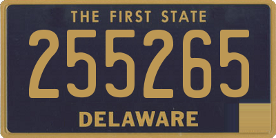 DE license plate 255265