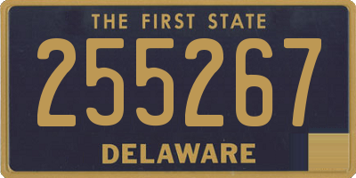 DE license plate 255267