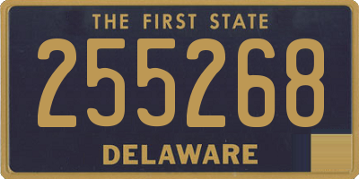 DE license plate 255268