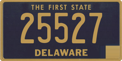 DE license plate 25527