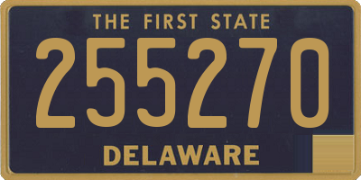 DE license plate 255270